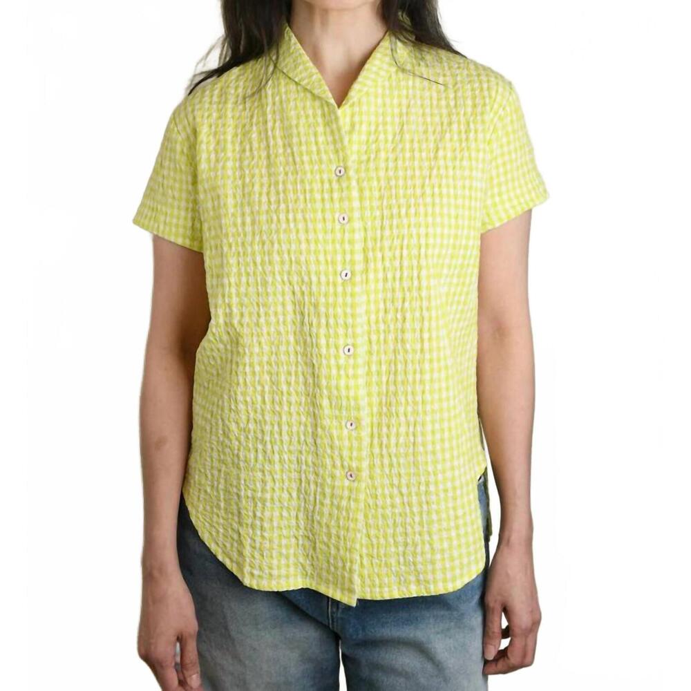 NEW HANNOH WESSEL serena shirt in lime check